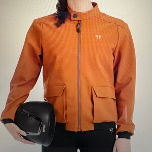 Horse Pilot Teddy Jacket Gold Brown Airbag Compatible Riding Jacket